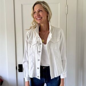 Stylish White Denim Jacket